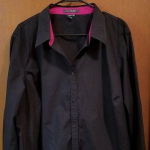 Ralph Lauren Black + Hot Pink Cotton Button Down